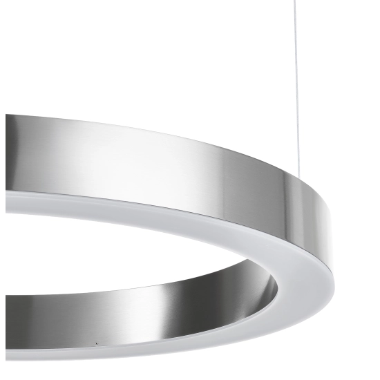 Lampa wisząca CIRCLE 60 cm - LED, ring nikiel szczotkowany - zdjęcie produktu
