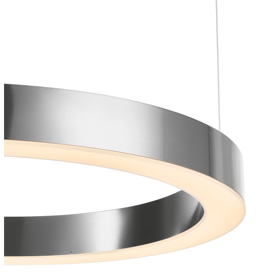 Lampa wisząca CIRCLE 60 cm - LED, ring nikiel szczotkowany - zdjęcie produktu