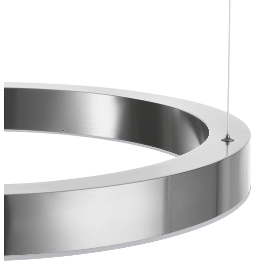 Lampa wisząca CIRCLE 60 cm - LED, ring nikiel szczotkowany - zdjęcie produktu
