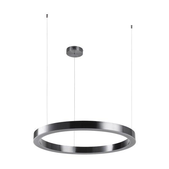 Lampa wisząca CIRCLE 80 cm - LED, ring tytan szczotkowany - zdjęcie produktu