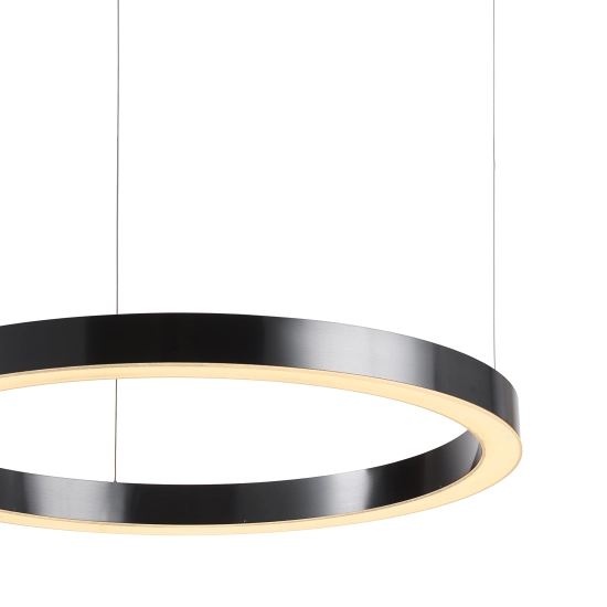 Lampa wisząca CIRCLE 80 cm - LED, ring tytan szczotkowany - zdjęcie produktu