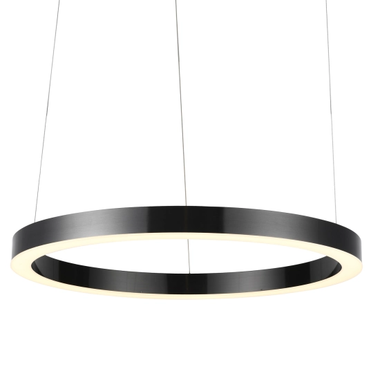 Lampa wisząca CIRCLE 80 cm - LED, ring tytan szczotkowany - zdjęcie produktu