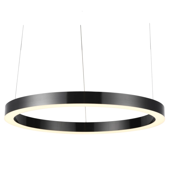 Lampa wisząca CIRCLE 80 cm - LED, ring tytan szczotkowany - zdjęcie produktu