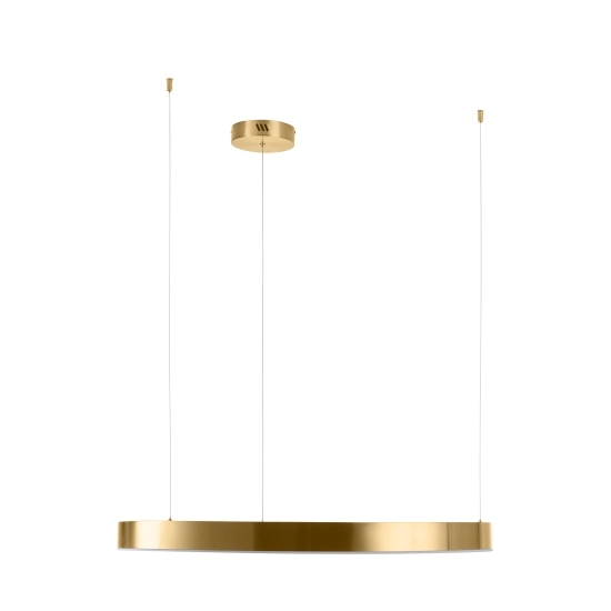 Lampa wisząca CIRCLE 80 cm - LED, ring mosiądz szczotkowany - zdjęcie produktu