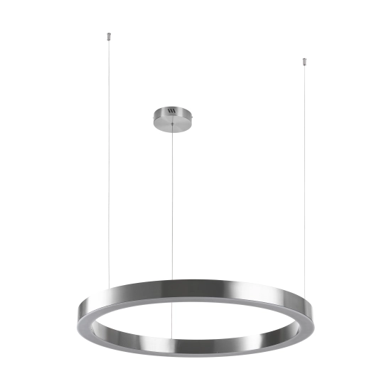 Lampa wisząca CIRCLE 80 cm - LED, ring nikiel szczotkowany - zdjęcie produktu