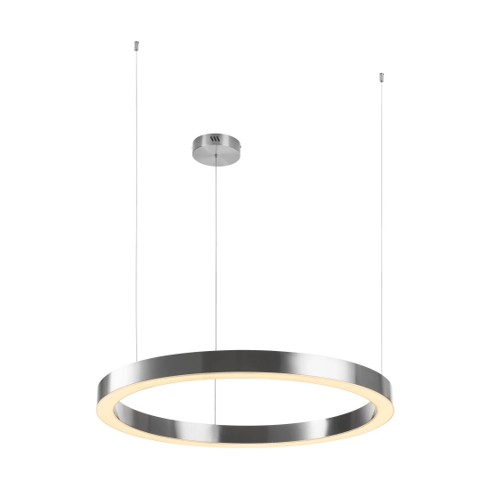 Lampa wisząca CIRCLE 80 cm - LED, ring nikiel szczotkowany - zdjęcie produktu
