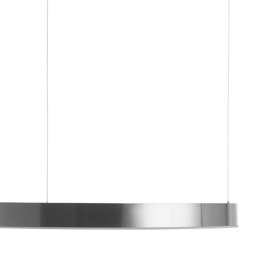 Lampa wisząca CIRCLE 80 cm - LED, ring nikiel szczotkowany - zdjęcie produktu