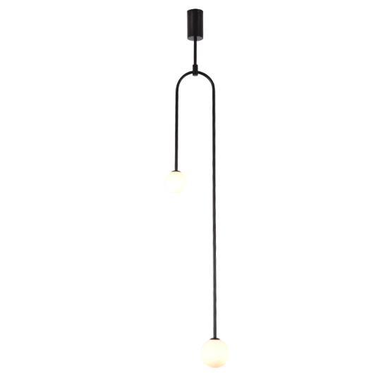 Lampa wisząca LOOP czarna 123 cm - zdjęcie produktu