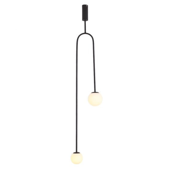 Lampa wisząca LOOP czarna 123 cm - zdjęcie produktu