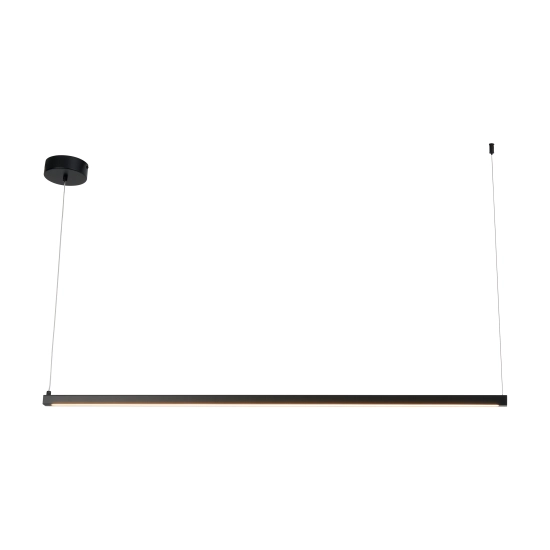 Lampa wisząca BEAM-120 LED - czarna oprawa liniowa - zdjęcie produktu