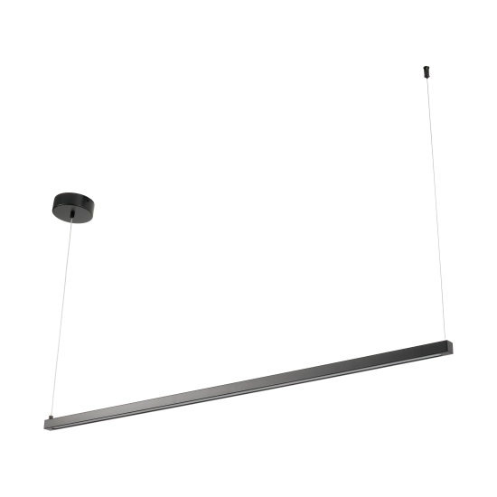 Lampa wisząca BEAM-120 LED - czarna oprawa liniowa - zdjęcie produktu