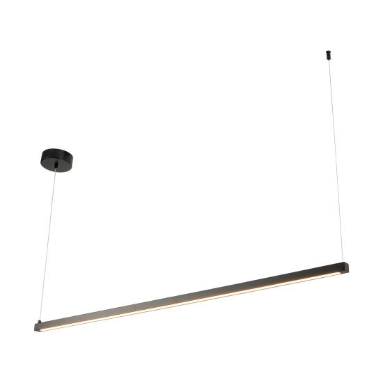Lampa wisząca BEAM-120 LED - czarna oprawa liniowa - zdjęcie produktu