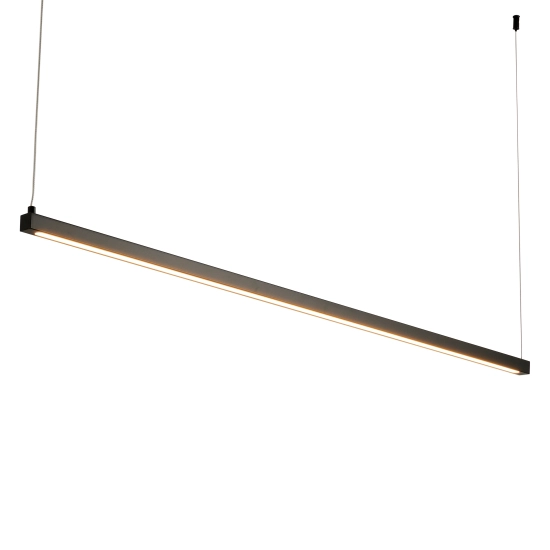 Lampa wisząca BEAM-120 LED - czarna oprawa liniowa - zdjęcie produktu