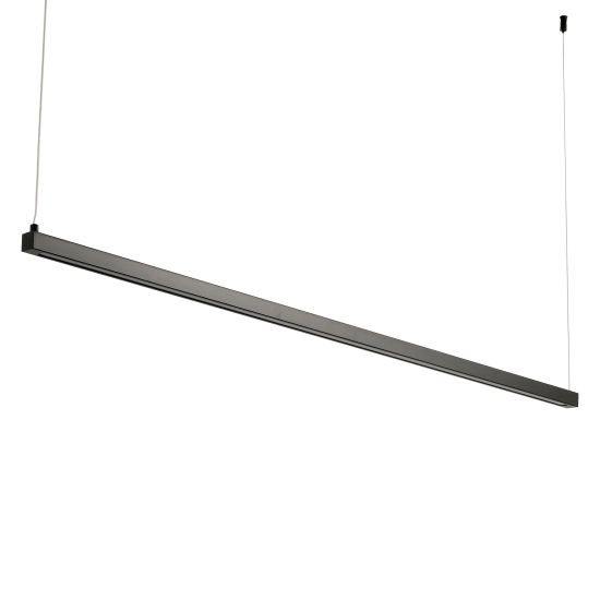 Lampa wisząca BEAM-120 LED - czarna oprawa liniowa - zdjęcie produktu