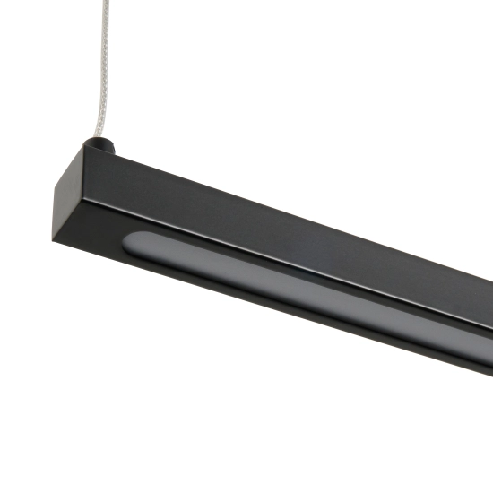 Lampa wisząca BEAM-120 LED - czarna oprawa liniowa - zdjęcie produktu