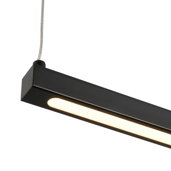Lampa wisząca BEAM-80 LED - czarna oprawa liniowa 4000K - zdjęcie produktu