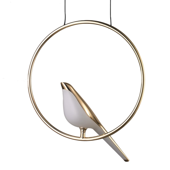 Lampa wisząca PTAK TIT LED złota 35 cm - zdjęcie produktu