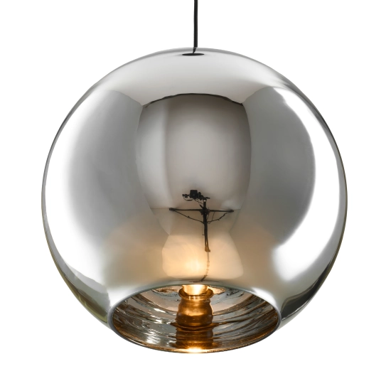 Lampa wisząca MIRROR GLOW - L chrom 40 cm - zdjęcie produktu