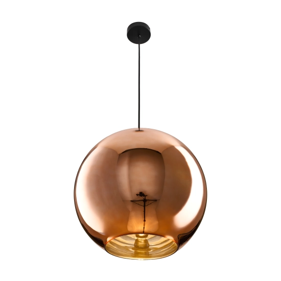 Lampa wisząca MIRROR GLOW - L miedziana 40 cm - zdjęcie produktu