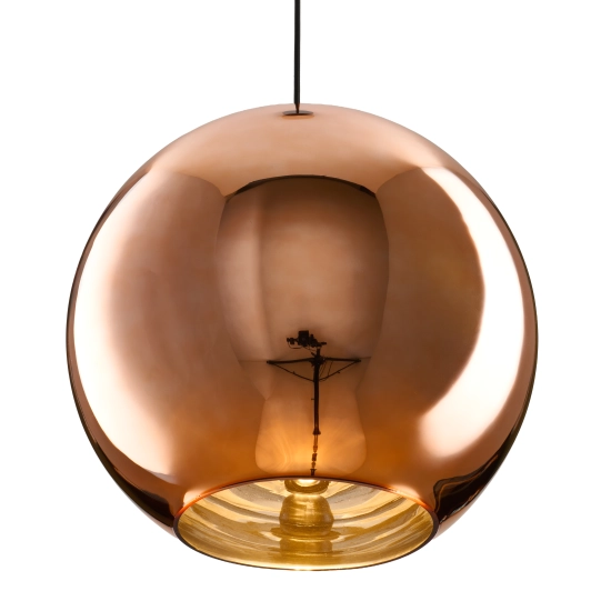 Lampa wisząca MIRROR GLOW - L miedziana 40 cm - zdjęcie produktu