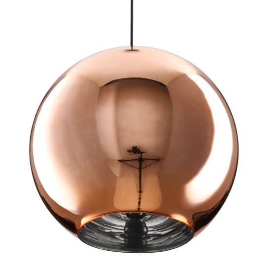 Lampa wisząca MIRROR GLOW - L miedziana 40 cm - zdjęcie produktu
