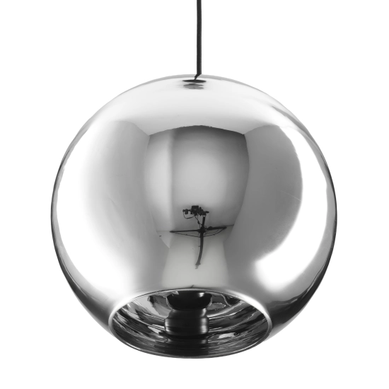 Lampa wisząca MIRROR GLOW - M chrom 30 cm - zdjęcie produktu