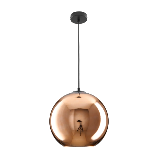Lampa wisząca MIRROR GLOW - M miedziana 30 cm - zdjęcie produktu