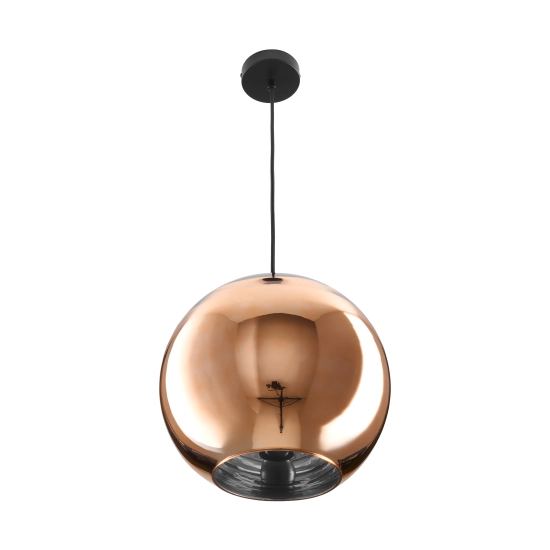 Lampa wisząca MIRROR GLOW - M miedziana 30 cm - zdjęcie produktu