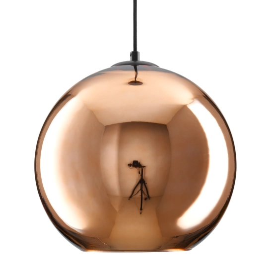 Lampa wisząca MIRROR GLOW - M miedziana 30 cm - zdjęcie produktu