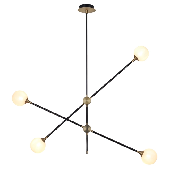 Lampa wisząca SPILLO czarno złota 92 cm - zdjęcie produktu