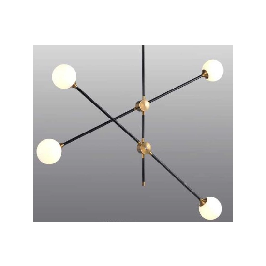 Lampa wisząca SPILLO czarno złota 92 cm - zdjęcie produktu