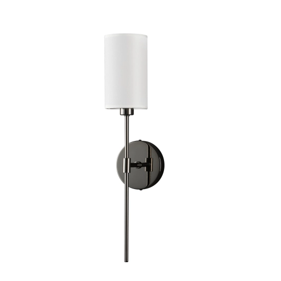 Lampa ścienna DARLING 53 cm- czarny kinkiet z abażurem - zdjęcie produktu
