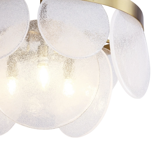 Lampa wisząca AURORA 60 cm mosiądz - zdjęcie produktu