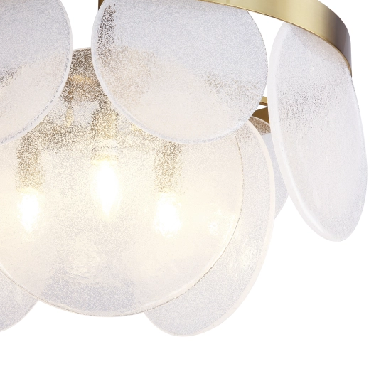 Lampa wisząca AURORA 60 cm mosiądz - zdjęcie produktu