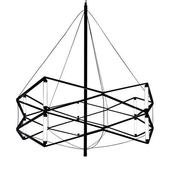 Lampa wisząca SPACE LED czarna 60 cm - zdjęcie produktu