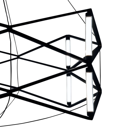 Lampa wisząca SPACE LED czarna 60 cm - zdjęcie produktu