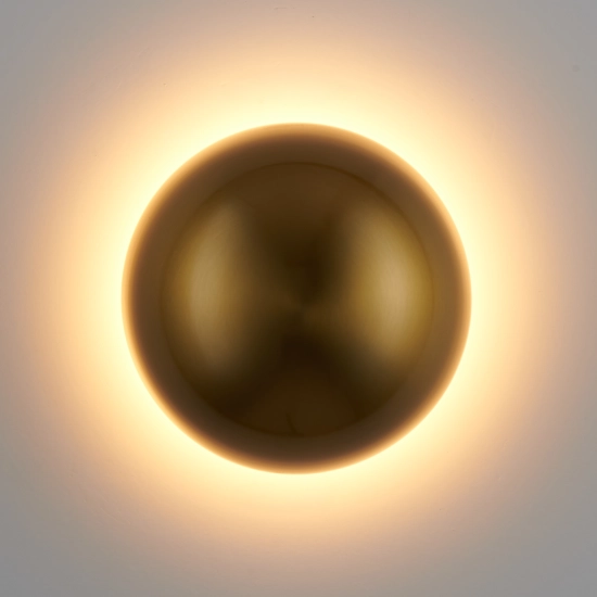 Lampa ścienna BUTTON 16 cm LED złoty - zdjęcie produktu