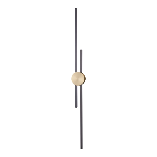 Lampa ścienna CENTRO 122 cm - LED, czarno mosiężny - zdjęcie produktu