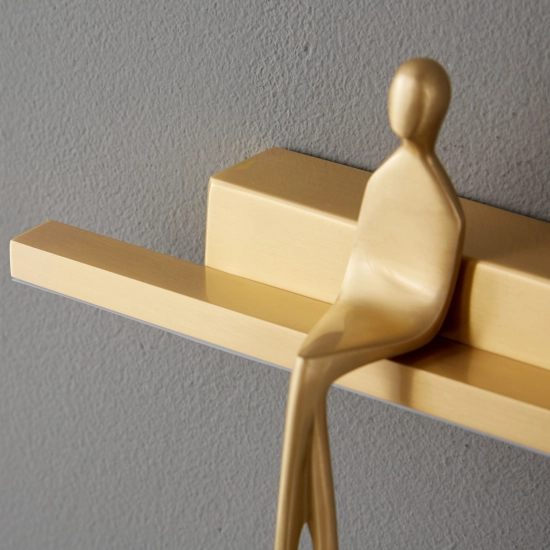 Lampa ścienna AMICI 31 cm LED złota, mosiądz - zdjęcie produktu