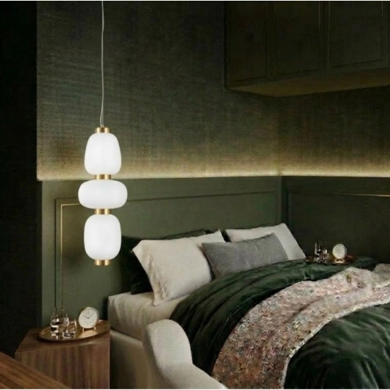 Lampa wisząca BRILLA-3, 23 cm, złota - zdjęcie produktu