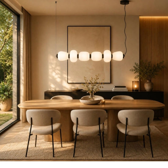 Lampa wisząca BRILLA-6, 125 cm, czarna - zdjęcie produktu