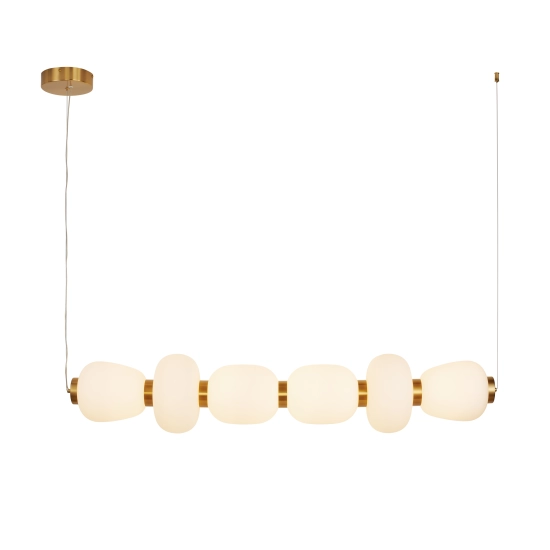 Lampa wisząca BRILLA-6, 125 cm, złota - zdjęcie produktu