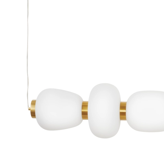 Lampa wisząca BRILLA-6, 125 cm, złota - zdjęcie produktu