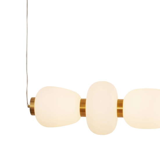 Lampa wisząca BRILLA-6, 125 cm, złota - zdjęcie produktu