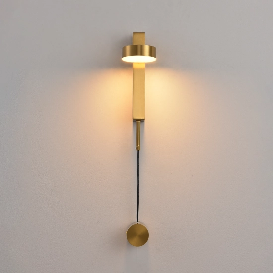 Lampa ścienna FIKO złota 120 cm - zdjęcie produktu