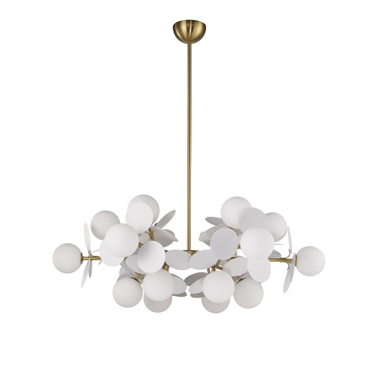 Lampa wisząca CHIC-6, biało złota 90 cm - zdjęcie produktu