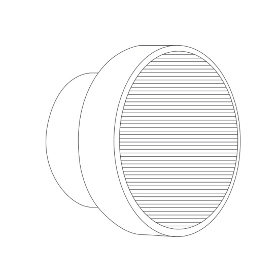 Lampa ścienna CARMELLO 13,5 cm, czarna - zdjęcie produktu