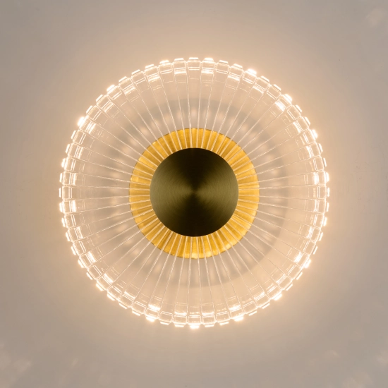 Lampa ścienna SUNBLAST - kinkiet LED 20 cm, złoty - zdjęcie produktu