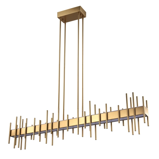 Lampa wisząca ARCHITETTO 130 cm - LED, złota dekoracyjna listwa - zdjęcie produktu