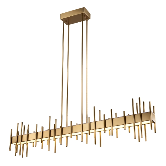 Lampa wisząca ARCHITETTO 130 cm - LED, złota dekoracyjna listwa - zdjęcie produktu